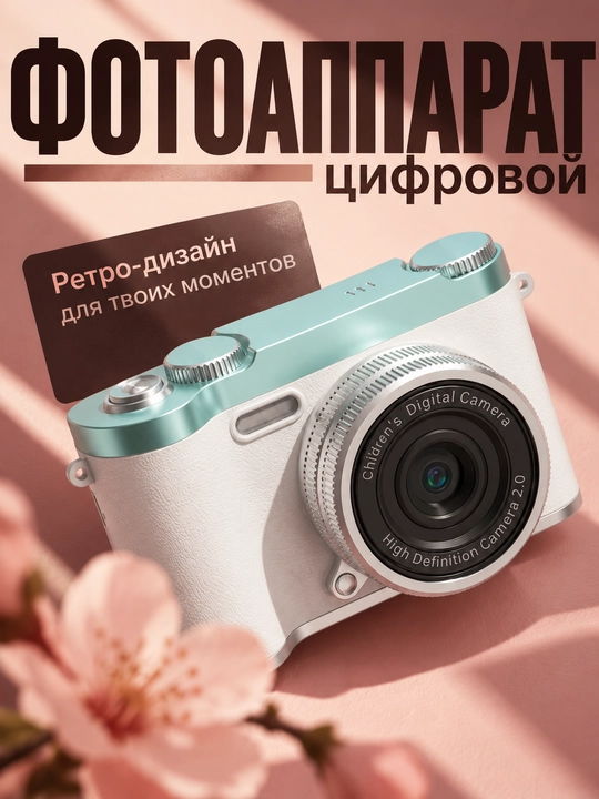 Камера цифровая/фото камера, ретро фотоаппарат, 8х зум, и 32 гб картой - 