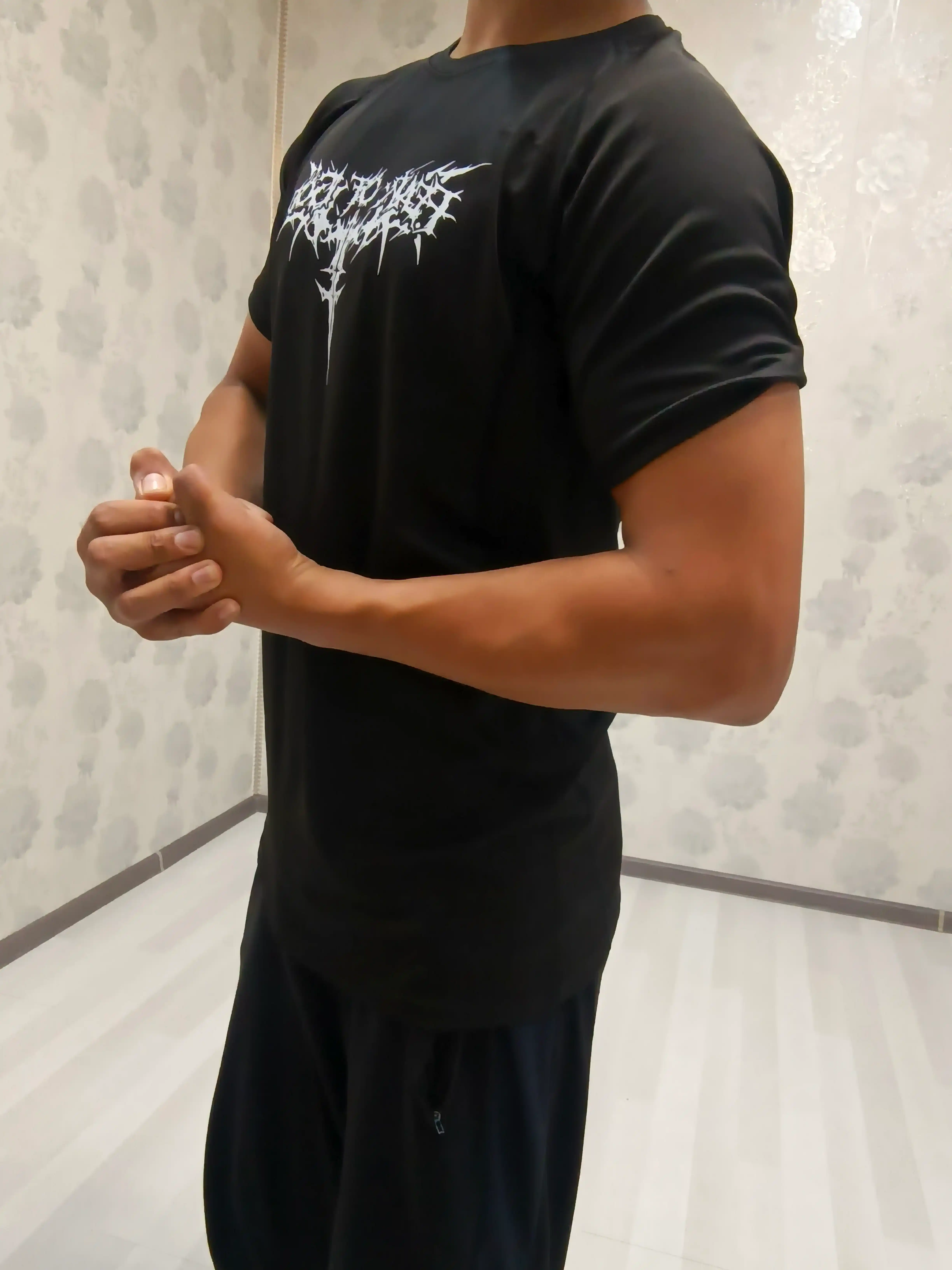 Kompression futbolka, sport uchun rashgard, erkaklar, fitness uchun