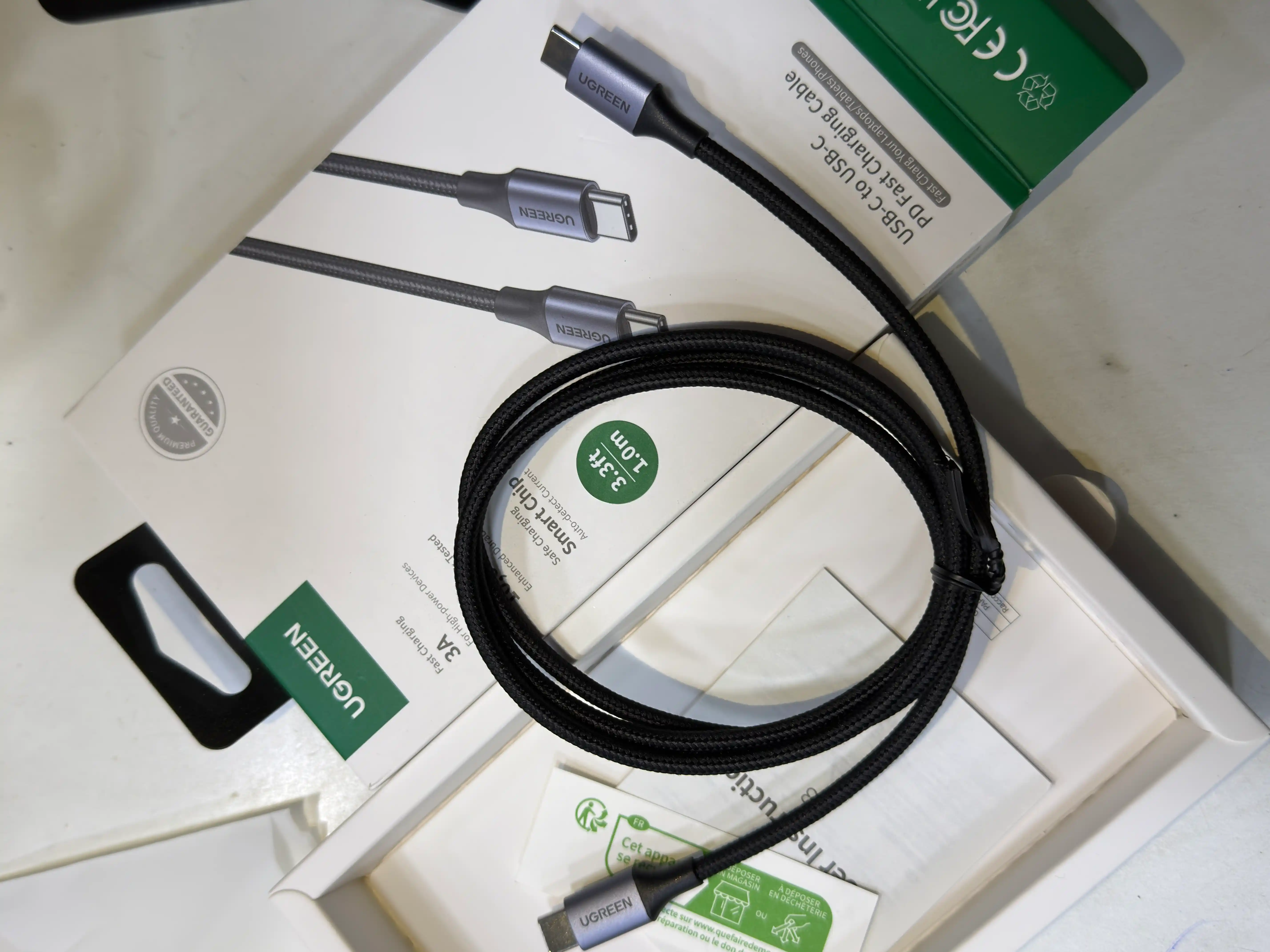 UGREEN 60Вт Кабель Быстрая зарядка Type-C US261