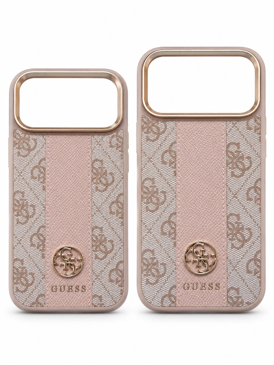 Чехол Guess MagSafe розовый для iPhone 17/18 Pro и Pro Max