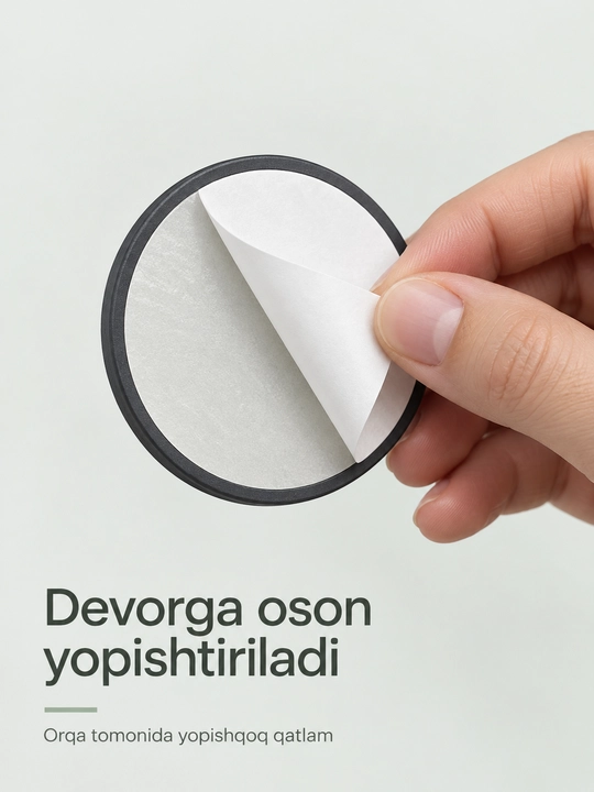 Uzun magnitli poyabzal qoshiqchasi, 70 sm, devorga o'rnatiladigan