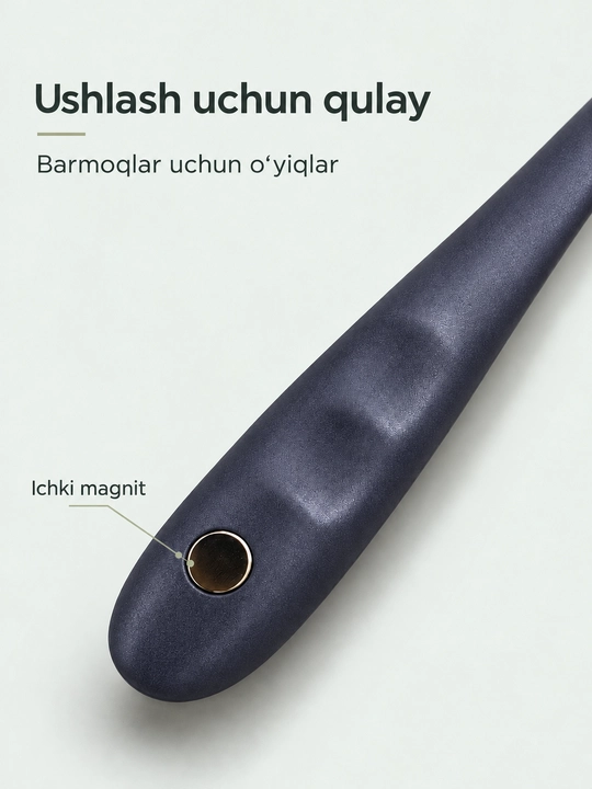 Uzun magnitli poyabzal qoshiqchasi, 70 sm, devorga o'rnatiladigan