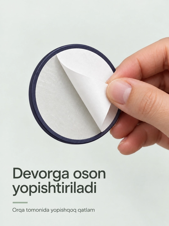 Uzun magnitli poyabzal qoshiqchasi, 70 sm, devorga o'rnatiladigan