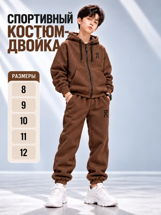 Детский спортивный костюм для мальчиков, одежда для подростков, двойка детская - 