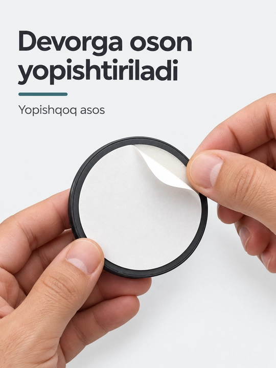Uzun magnitli poyabzal qoshiqchasi, devor ushlagichli (70 sm)