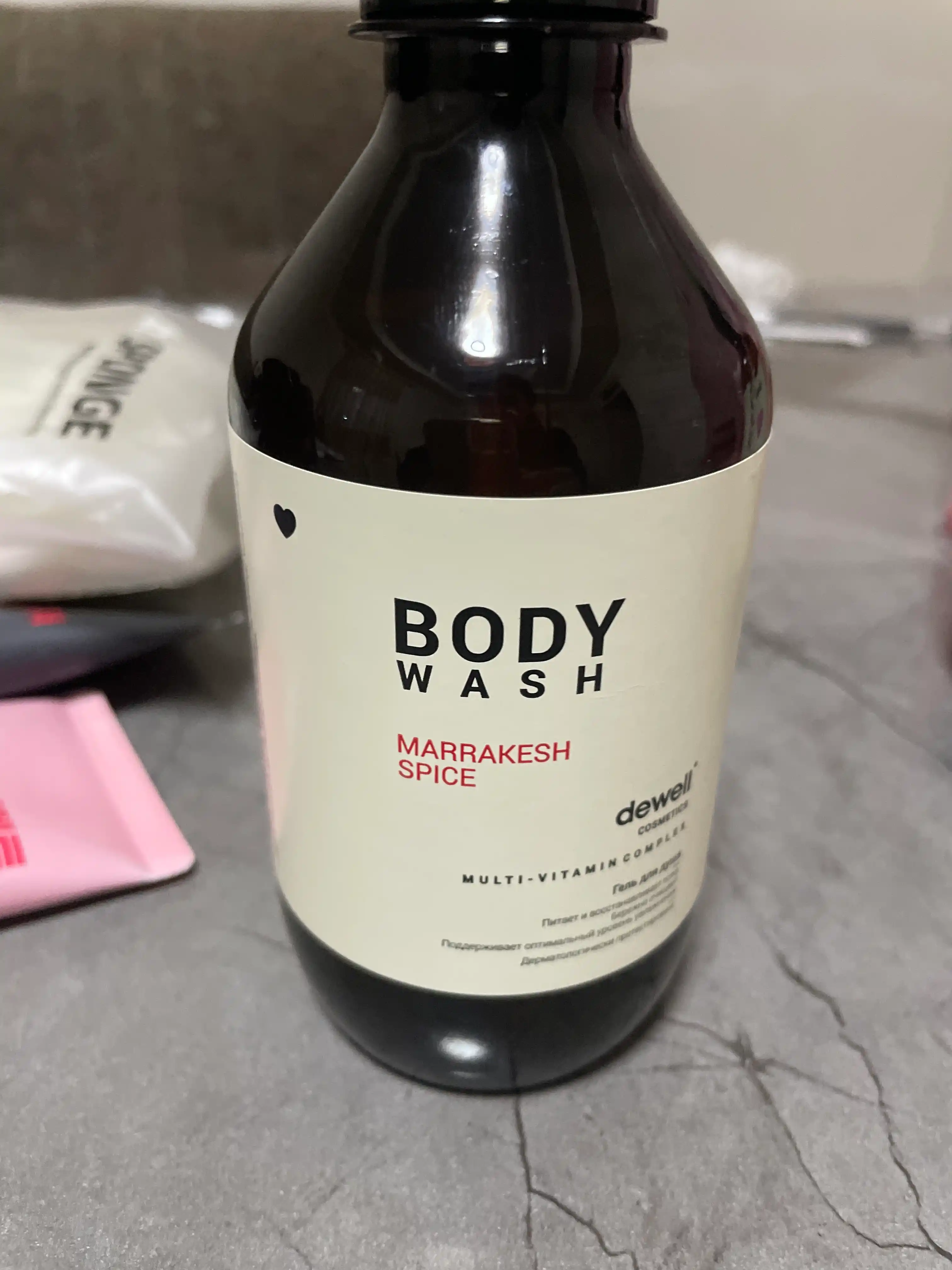 Натуральный гель для душа Dewell, с ароматом марокканских специй