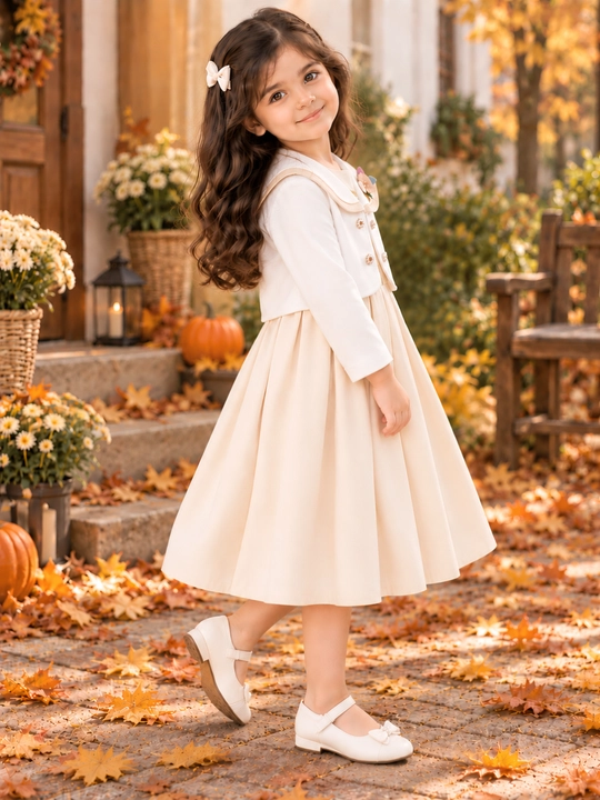 Платье с кастюмом для девочки, комплект двойка из ткани драп, 4–5-6 лет