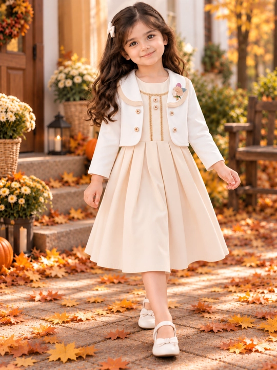 Платье с кастюмом для девочки, комплект двойка из ткани драп, 4–5-6 лет