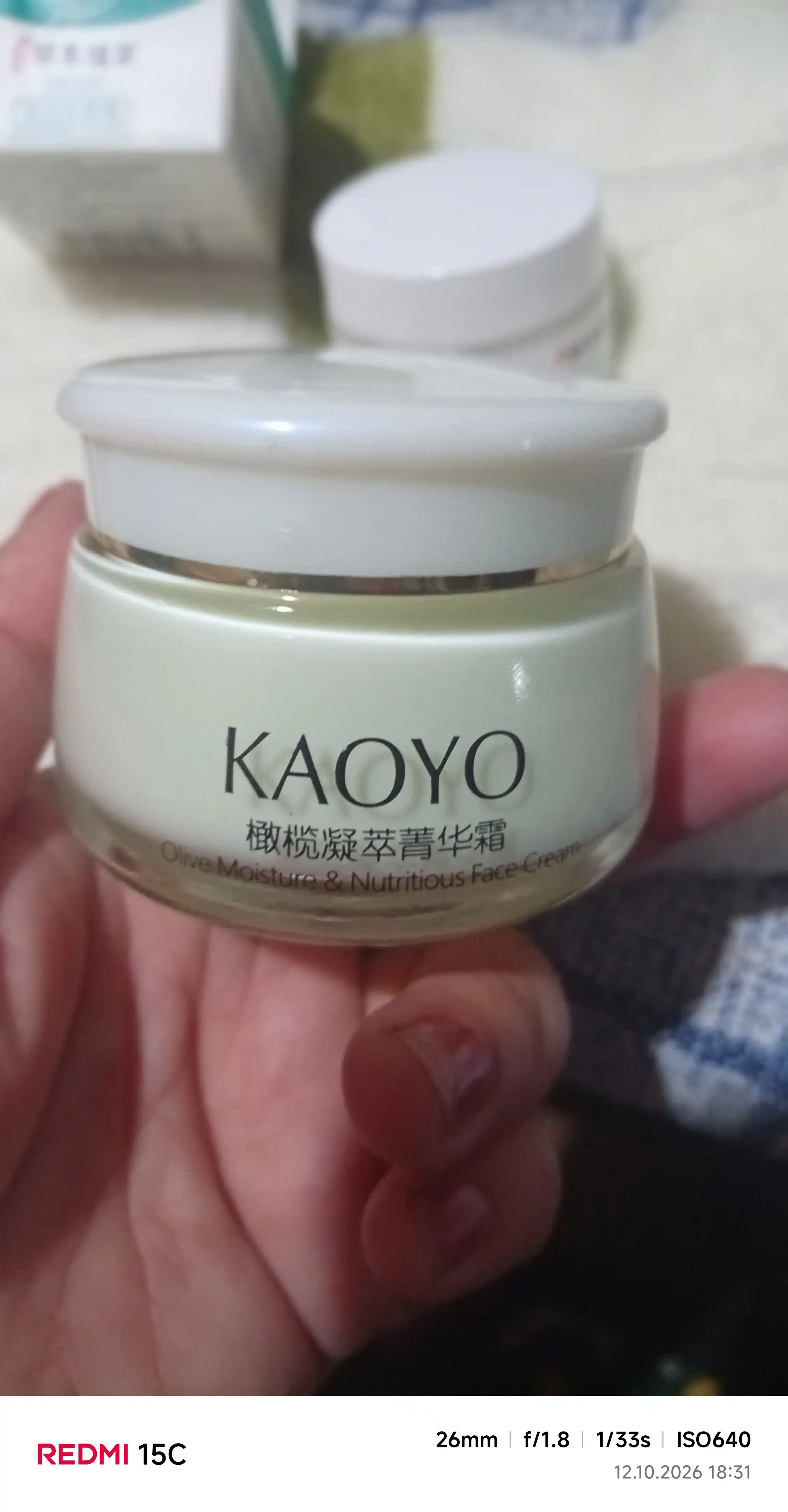 KAOYO yuz uchun namlantiruvchi va tiklovchi chig‘anoq kremi, 60 g