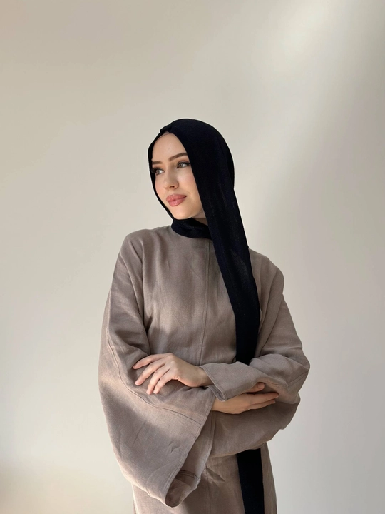 Safiya ayollar hijob ro‘moli – nafis yaltiroq tolali, uzun trikotaj sharf - 