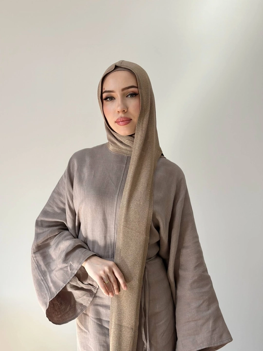 Safiya ayollar hijob ro‘moli – nafis yaltiroq tolali, uzun trikotaj sharf - 