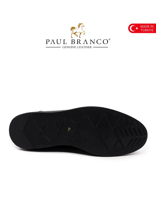 Tabiiy charmdan erkaklar poyabzali, kundalik loferlar, elegant tufli, Paul Branco 04083