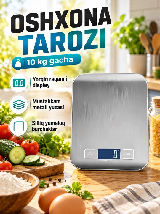 Elektron tarozi, pol tarozi,chiroyli dizayn ixcham mahsulot,180 kg gacha - 