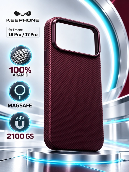 Чехол Keephone MC-0209 Norra Aramid MagSafe для iPhone 17/18 Pro - 