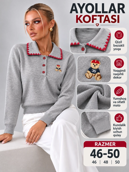 Ayollar kuzgi kardiganlari