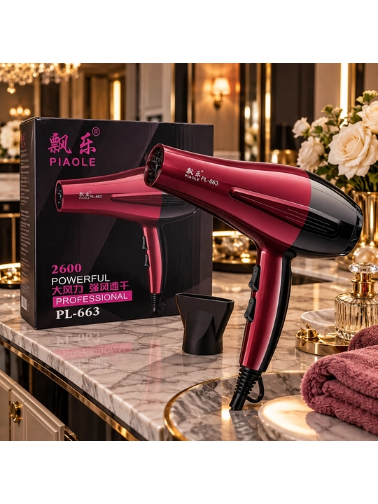 PIAOLE PL-663 — soch quritish va turmaklash uchun professional fen - 