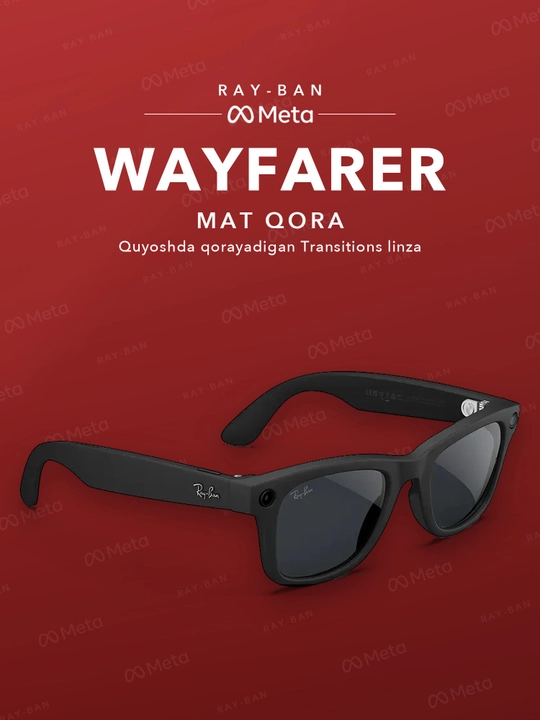 Ray-Ban Meta Gen 2 Wayfarer — умные очки второго поколения (разные цвета и линзы)