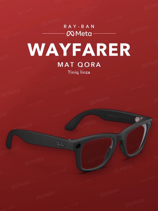 Ray-Ban Meta Gen 2 Wayfarer-ikkinchi avlod aqlli ko‘zoynaklari (turli ranglar va linzalar)