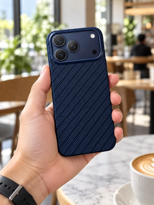 Чехол Keephone Kevlar Robin MagSnap для iPhone 17/18 Pro Max, тёмно-синий