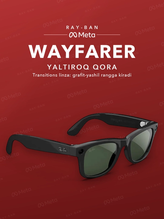 Ray-Ban Meta Gen 2 Wayfarer — умные очки второго поколения (разные цвета и линзы)