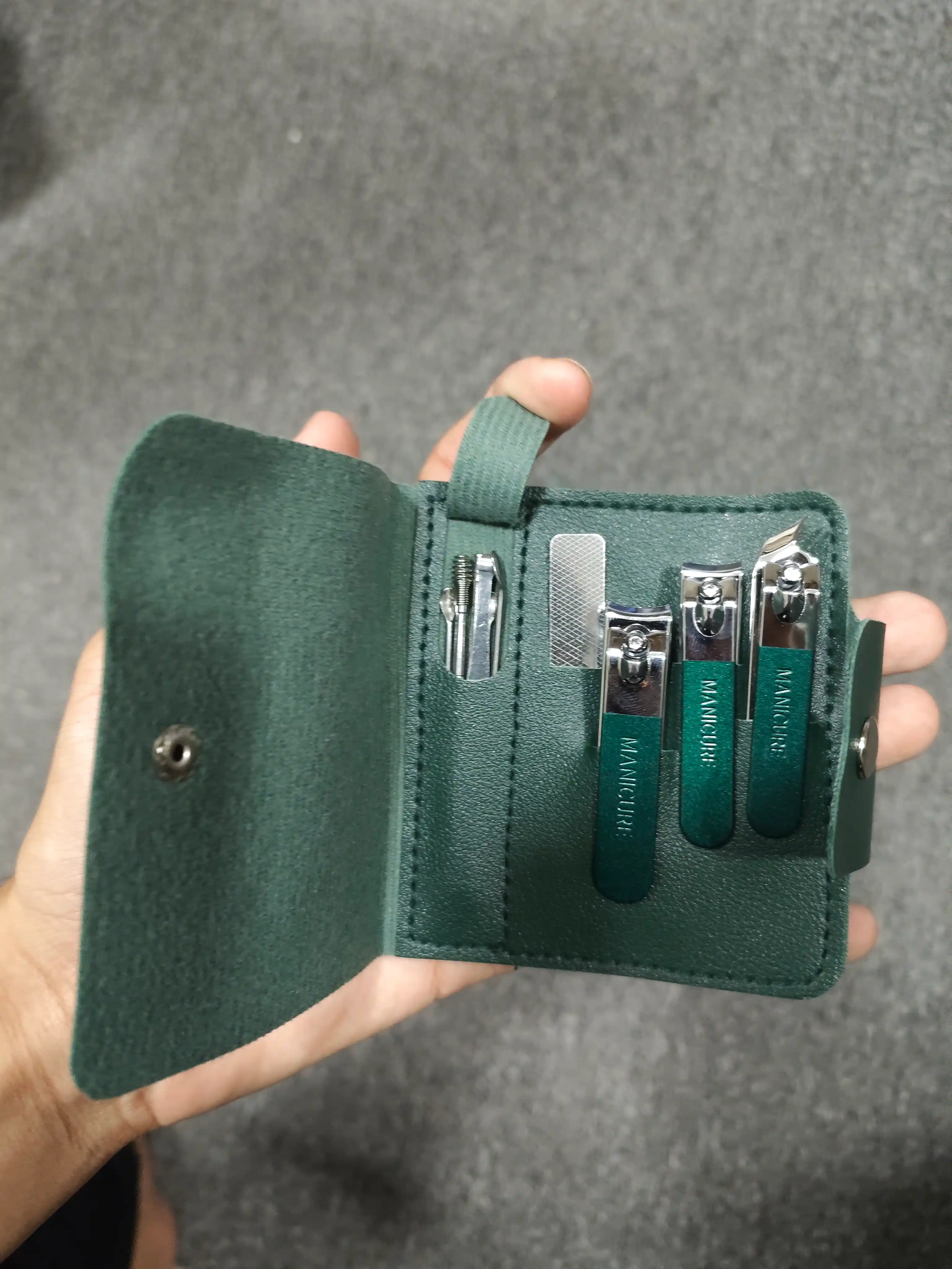 Klipper, knipser, manikyur-pedikyur nabor, 11 dona, MANICUR, g'ilofli