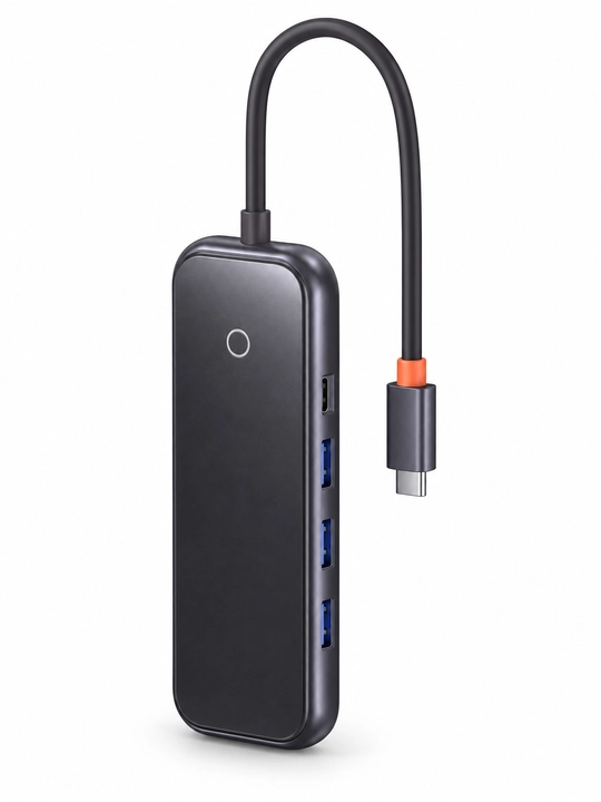 USB-C хаб Baseus AcmeJoy 7-в-1, HDMI 4K, PD 100 Вт, SD/TF