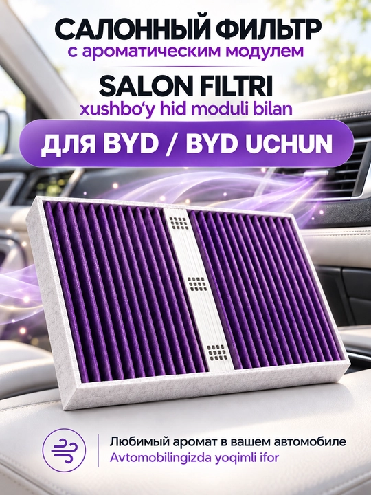 BYD Yuan Up uchun faollashtirilgan ko‘mir va xushbo‘y modulli salon filtri
