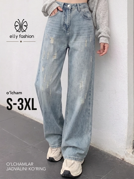 Jinsiy shim Baggy, keng bichimli, S–4XL o‘lchamlar - ELLY FASHION - 