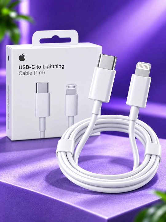 IPhone uchun USB-C to Lightning kabel 1 metr, tezkor zaryadlash va ma’lumot uzatish - 