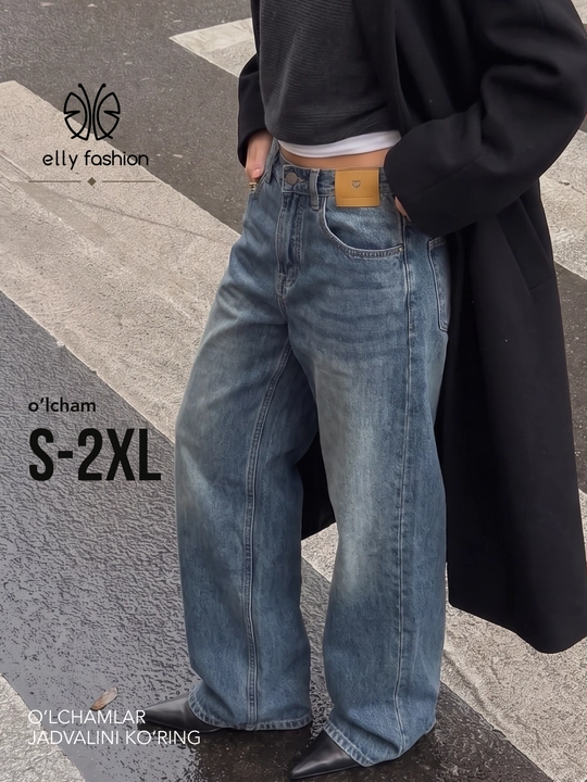 Jinsiy shim Baggy, keng bichimli, S–4XL o‘lchamlar - ELLY FASHION - 