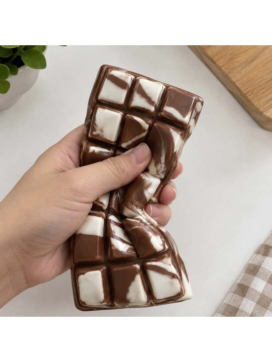 Squishy Shokolad — yumshoq antistress o‘yinchoq, stressni kamaytirish uchun - 