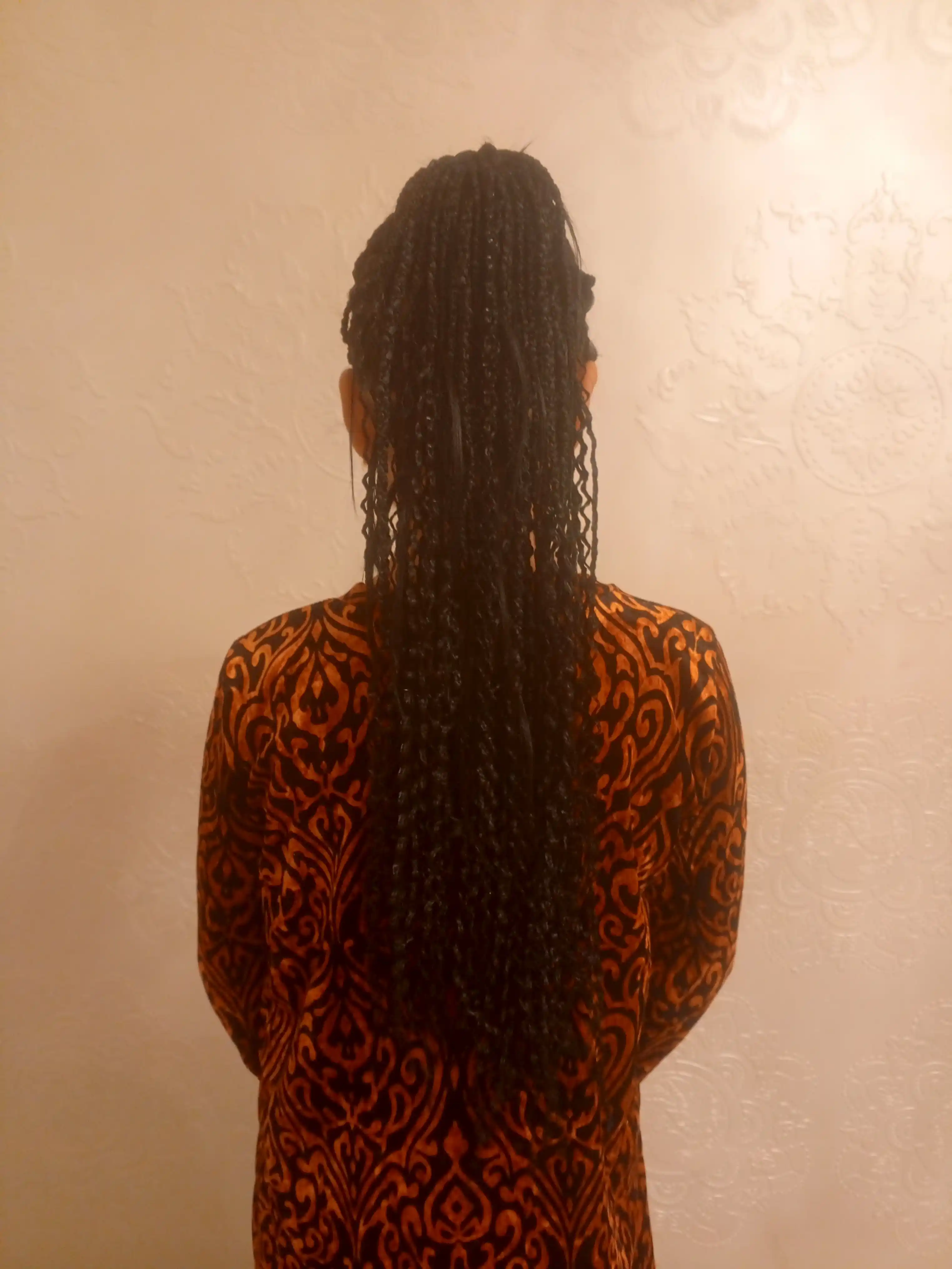 Makaron ipli Braid soch to'plami, zizi gafri ipli soch, 55-60 tagacha