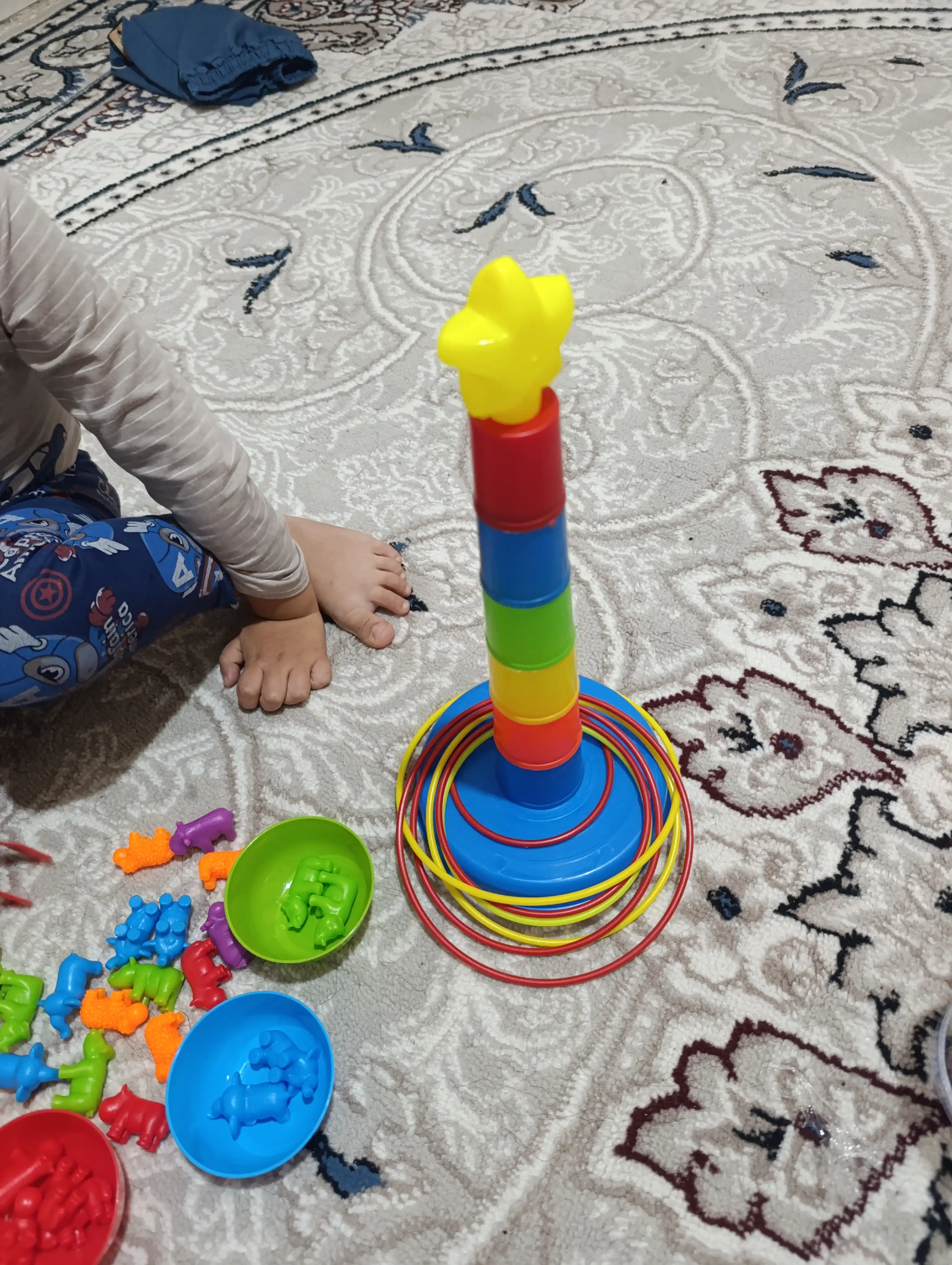Halqa otish 2 tasi 1 da piramida