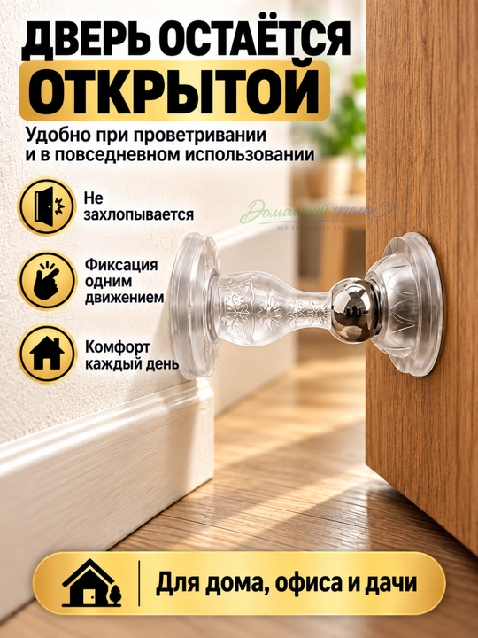 Ограничитель для двери, настенный стоппер от удара и шума