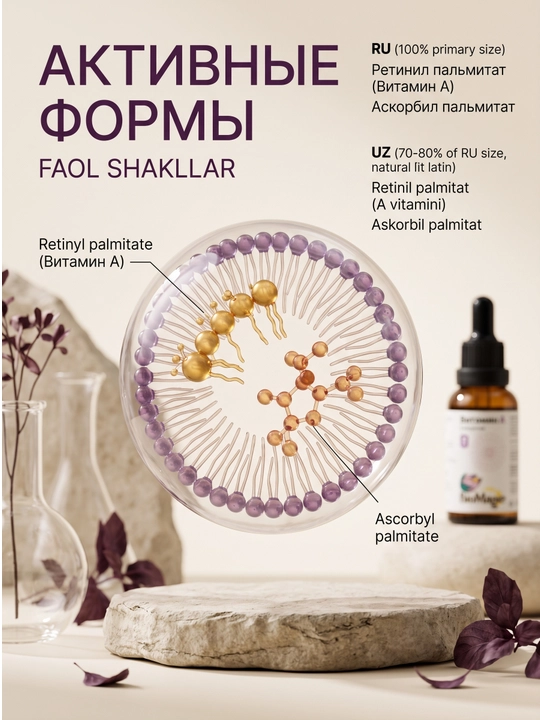 BioMagic A vitamini tomchilarda, mitsellyar shakl, 30 ml