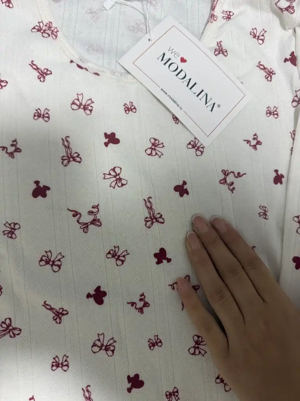 Ayollar pijamasi, 100% paxtali, uzun yengli va shimli uy kiyimi