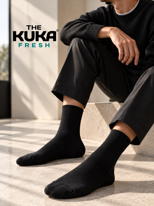 Носки мужские, длинные, черные, набор носков, The Kuka Fresh