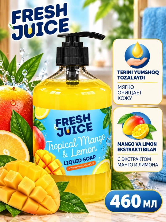 Fresh Juice — xushbo‘y hidli suyuq sovun, 460 ml - 