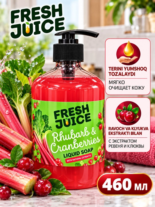 Fresh Juice — xushbo‘y hidli suyuq sovun, 460 ml - 