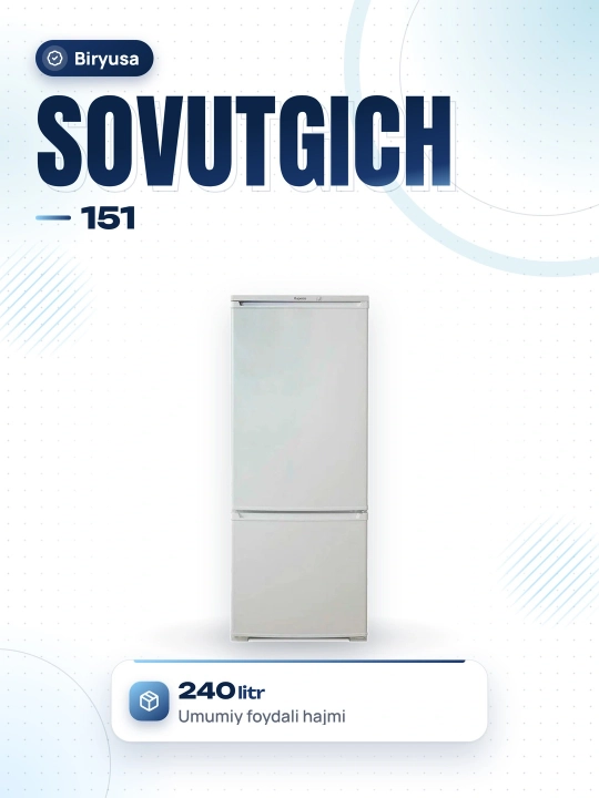 Sovutgich Biryusa 151, 240 l