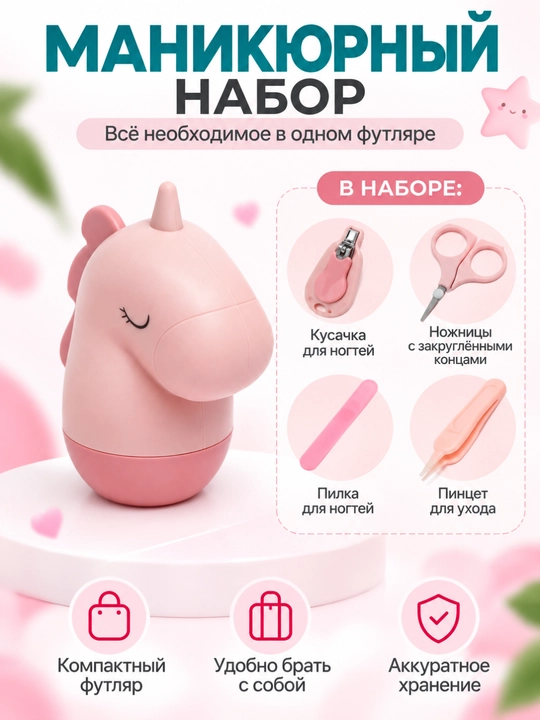 Детский маникюрный набор Popmax для малышей