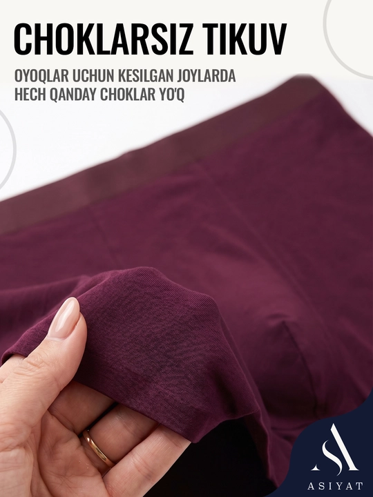 Choksiz erkaklar trusiklari, yumshoq va modal va kashmirdan bokserlar, 5 donalik to‘plam