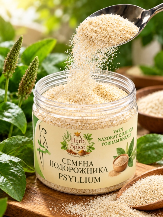 Psillium (bargizub urug‘i po‘stlog‘i), 100/200 g