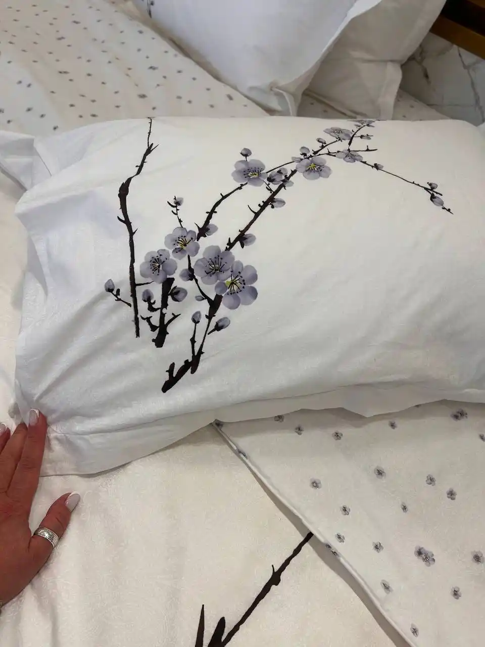 Sleep & Beyond organik choyshablari AQSH satin 100% paxta