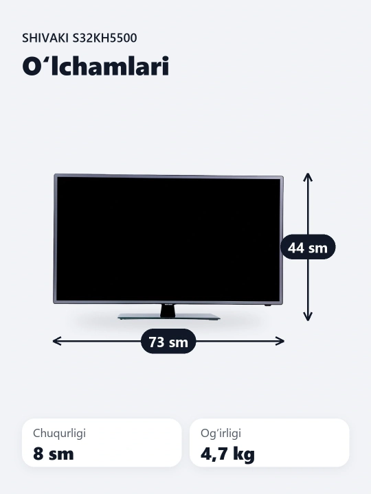 SHIVAKI s32kh5500 televizori