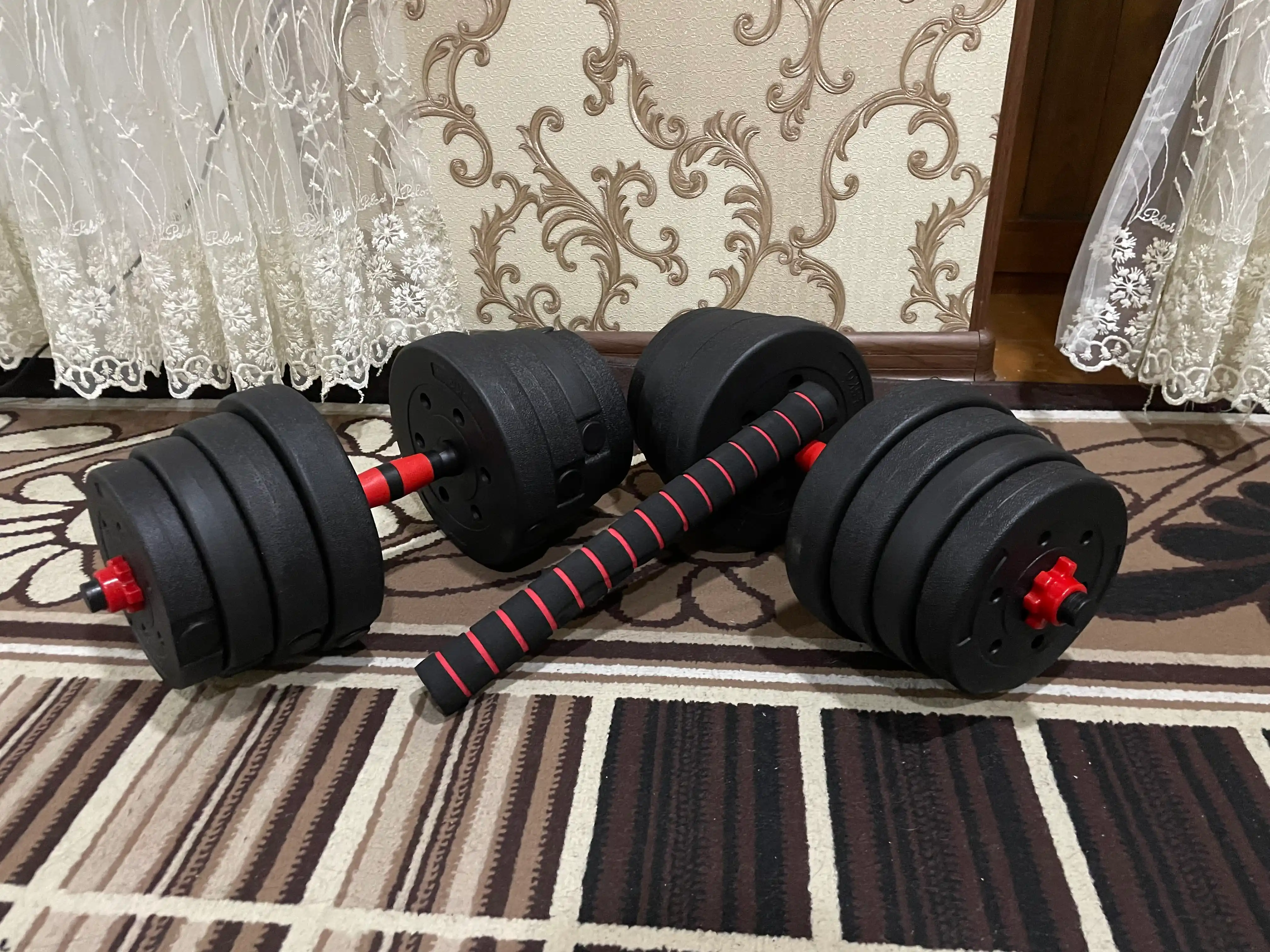 Разборные гантели, набор гантелей, штанга