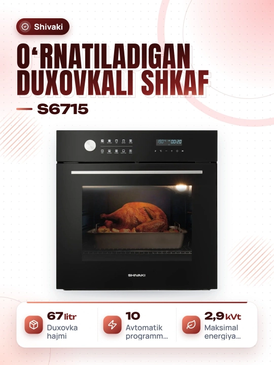 Shivaki S6715 pechi, 67 L - 