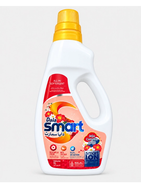 Гель для стирки Daia Smart Jeju Camellia  с кондиционером, 1 л, Halal Indonesia