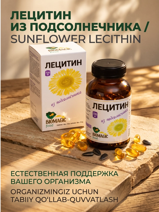 BioMagic Kungaboqar letsitini kapsulalarda, 180 dona