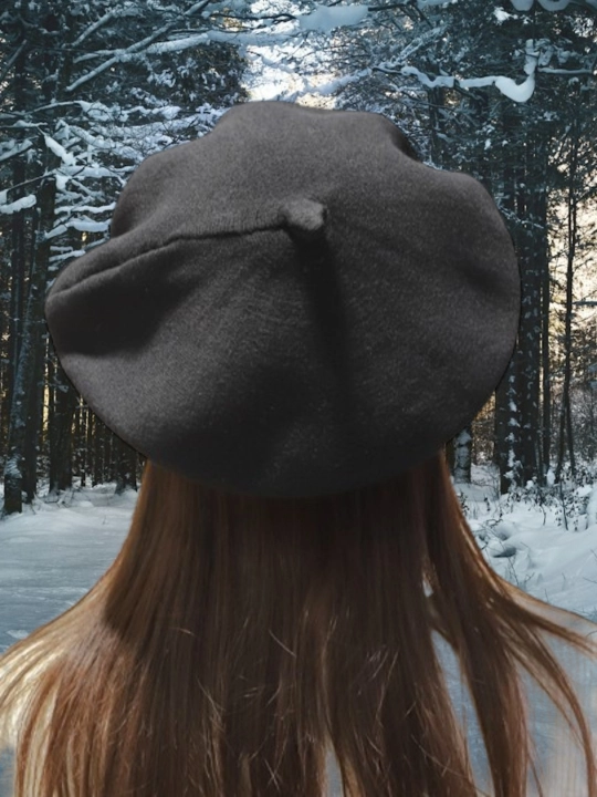 Ayollar uchun zamonaviy beret shapka, nafis dizaynli,kuz va bahor mavsumi uchun bosh kiyim